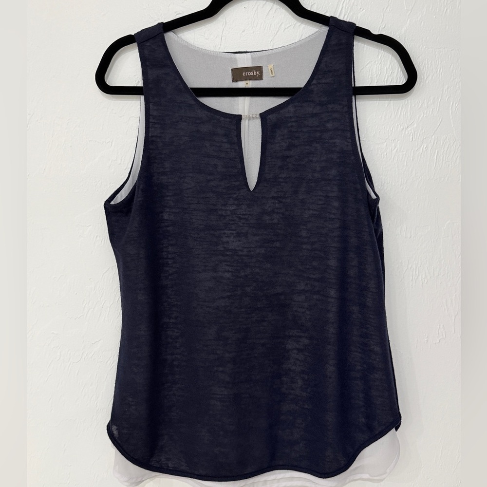 crosby. Deep Blue Tank Top